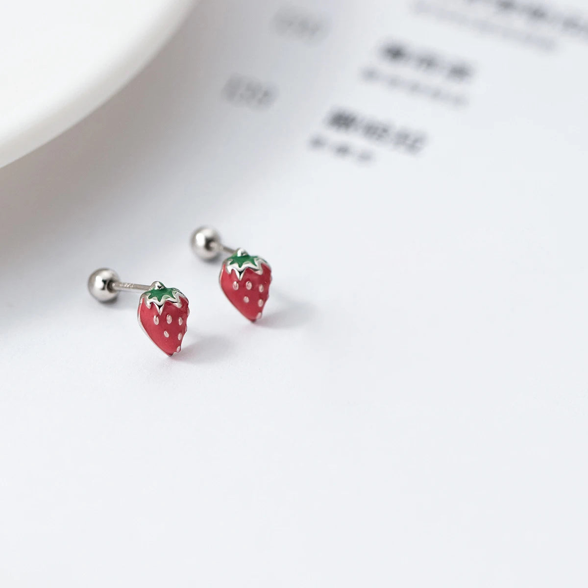 Ohrringe - Strawberry (925er Silber)