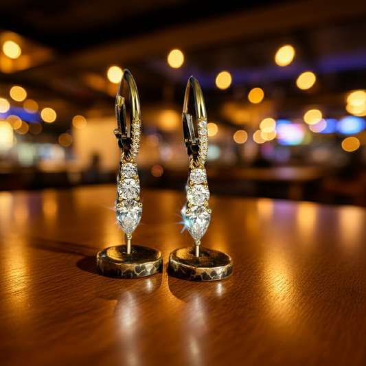 Ohrringe - Giselle (925er Silber + 14K Gold)