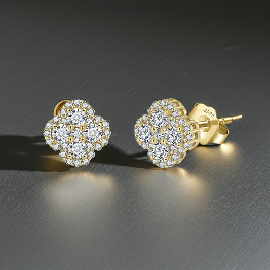 Ohrringe - Cleo (925er Silber + 14K Gold)