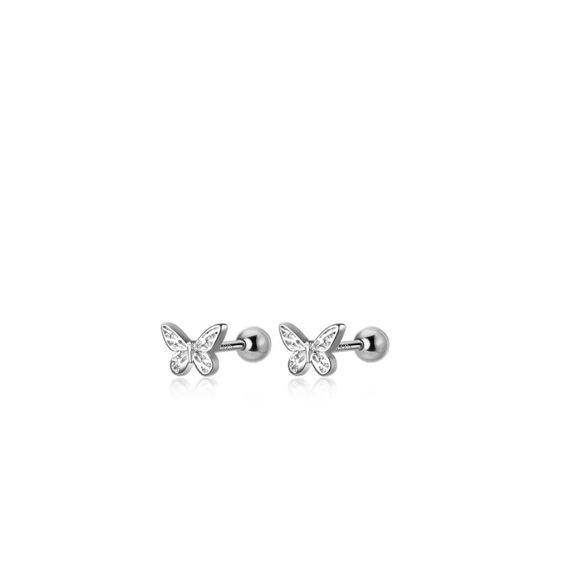 La Monada 925 Sterling Silver Butterfly Earrings For Women Stud 925 Small Silver Earrings Jewelry Woman Earring Stud Silver 925