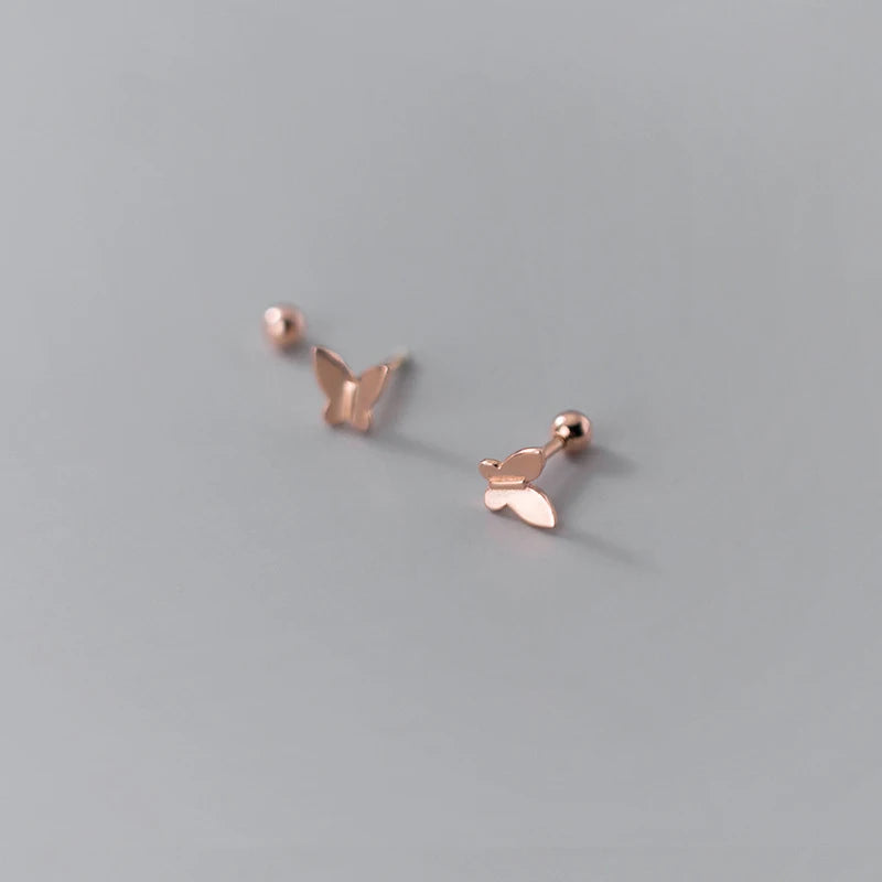 La Monada 925 Sterling Silver Butterfly Earrings For Women Stud 925 Small Silver Earrings Jewelry Woman Earring Stud Silver 925