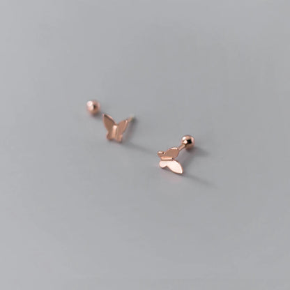 La Monada 925 Sterling Silver Butterfly Earrings For Women Stud 925 Small Silver Earrings Jewelry Woman Earring Stud Silver 925
