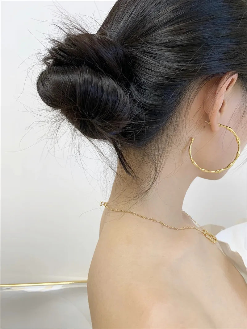 Elegante Damenohrringe Alea aus hochwertigem Messing mit 18K Gold plattiert - 5cm Länge
