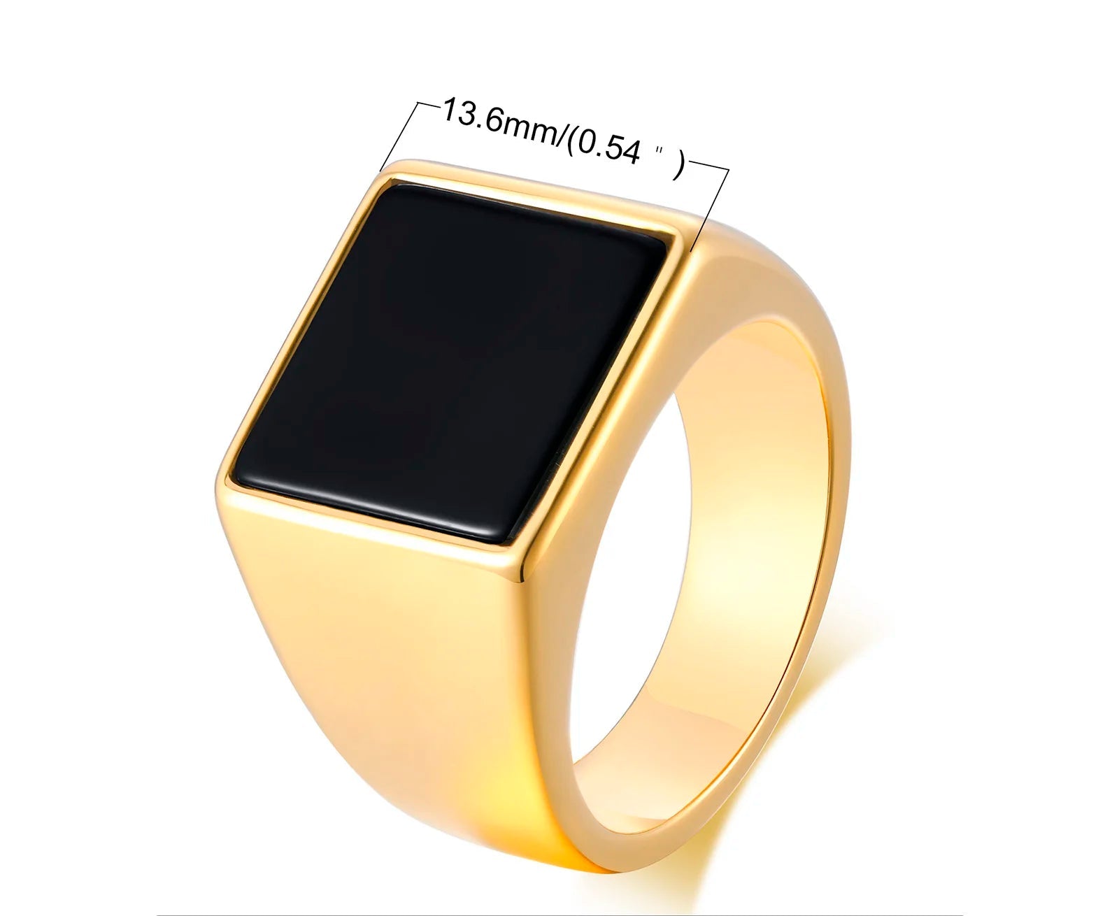 Seitliche Ansicht des Ring Arthur zeigt die 13mm Breite und hochwertige Verarbeitung