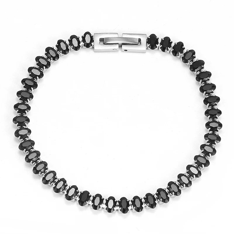 Größenvergleich Armband Stephanie - 18 cm Länge neben Maßband oder Münze
