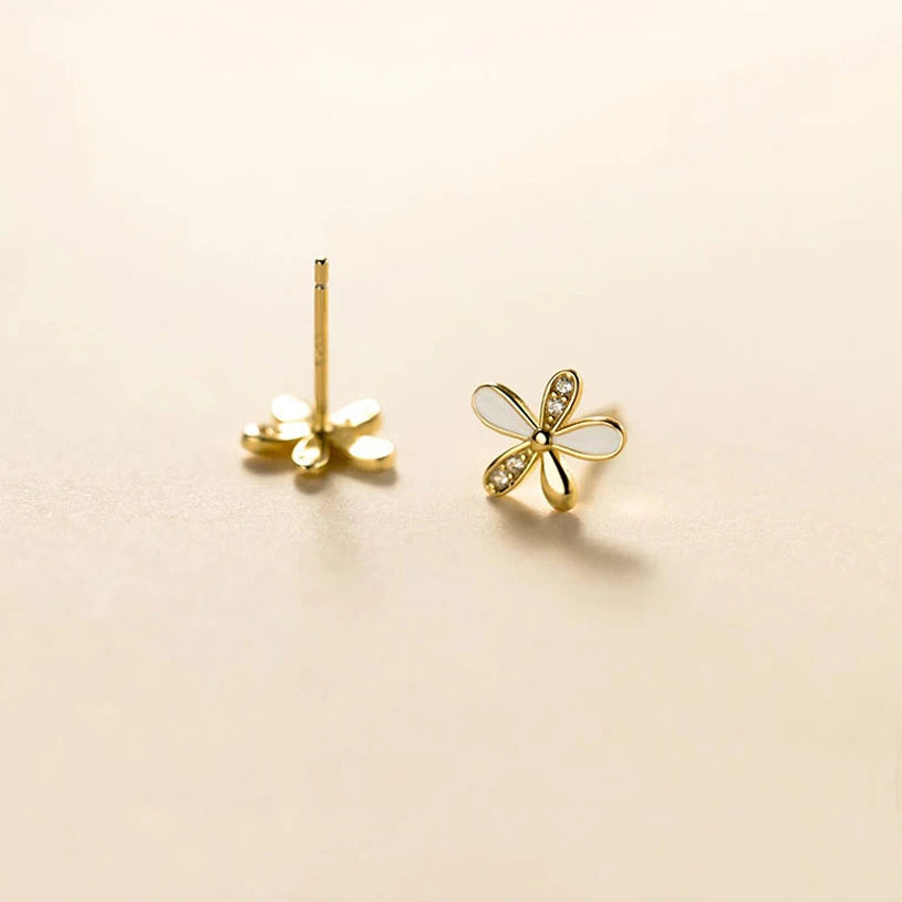 Ohrringe - Flore (925er Silber + 18K Gold)