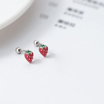 Ohrringe - Strawberry (925er Silber)
