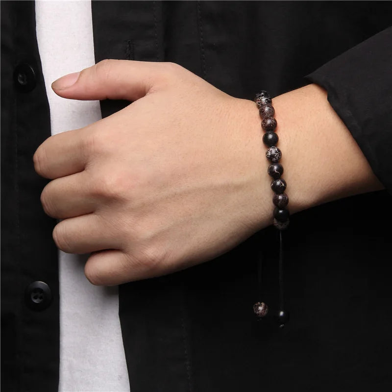 Yoga-Armband als Paar-Accessoire - Zwei Armbänder für gemeinsame spirituelle Verbindung
