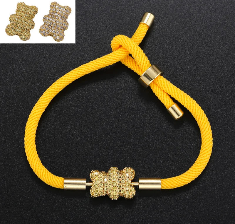 Seitliche Ansicht des Armband Sam - Robuste Seilkette mit charakteristischem Kupfer-Charme
