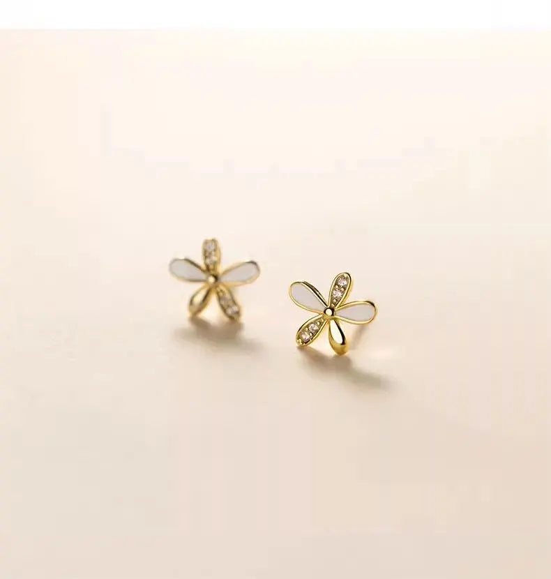 Ohrringe - Flore (925er Silber + 18K Gold)