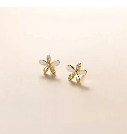 Ohrringe - Flore (925er Silber + 18K Gold)