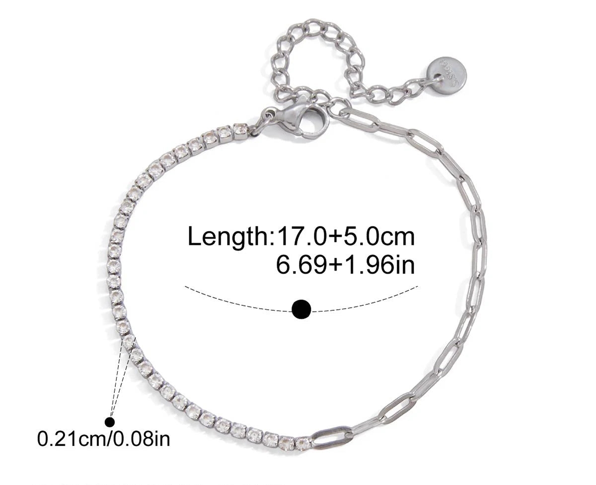 „Technische Zeichnung der silbernen Edelstahl-Variante mit Maßangaben: 17,0 cm + 5,0 cm Länge, 0,21 cm Breite.“