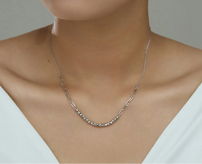 Armband & Halskette Flora – 925 Sterlingsilber mit 14K Gold