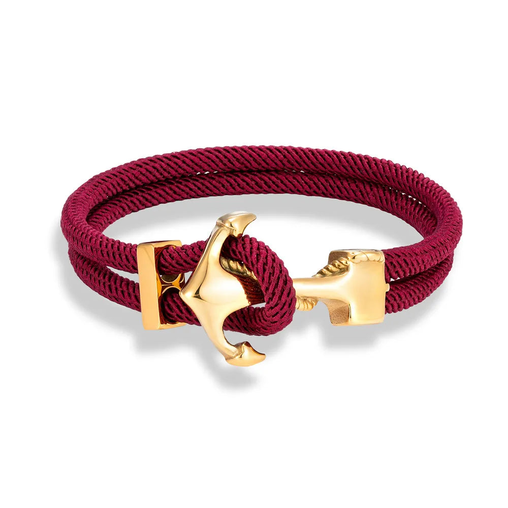 Edelstahl-Oberfläche des Anchor-Armbands - langlebig und hautverträglich