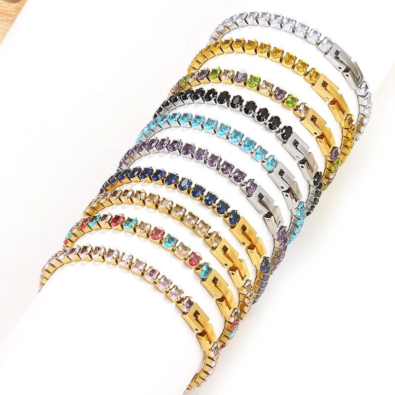 Armband Stephanie - Elegantes Vintage-Design aus rostfreiem Edelstahl mit 18 cm Seilkette
